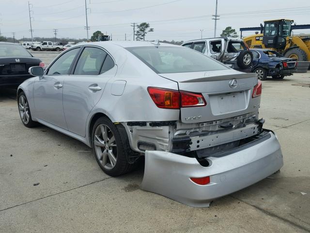 JTHBF5C27A2097445 - 2010 LEXUS IS 250 SILVER photo 3