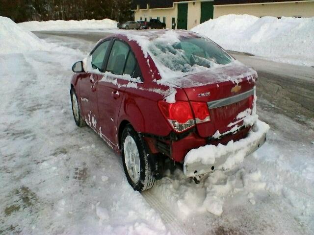 1G1PG5S97B7122652 - 2011 CHEVROLET CRUZE LT RED photo 3