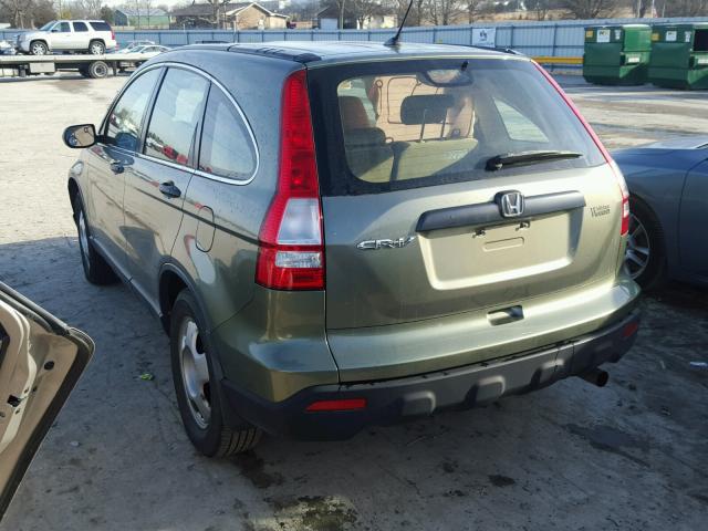 JHLRE38348C011007 - 2008 HONDA CR-V LX GREEN photo 3