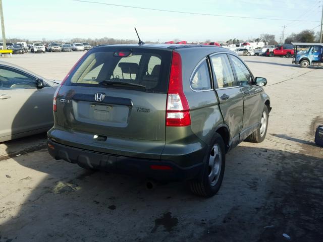 JHLRE38348C011007 - 2008 HONDA CR-V LX GREEN photo 4