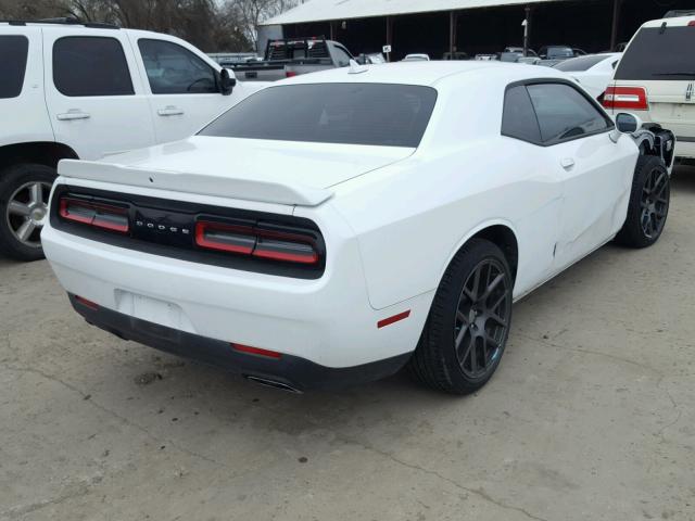 2C3CDZBT3GH125338 - 2016 DODGE CHALLENGER WHITE photo 4