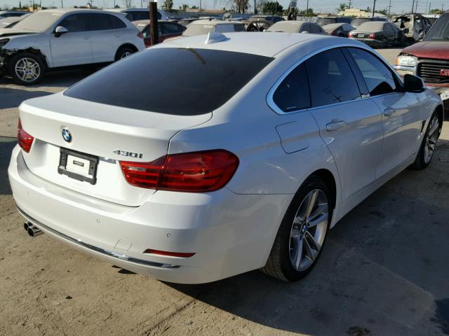 WBA4F7C53HG438186 - 2017 BMW 430I GRAN WHITE photo 4