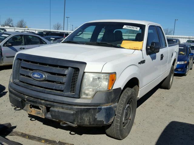 1FTFX1EV9AKE61168 - 2010 FORD F150 SUPER WHITE photo 2