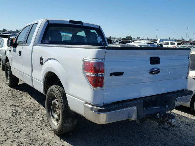 1FTFX1EV9AKE61168 - 2010 FORD F150 SUPER WHITE photo 3