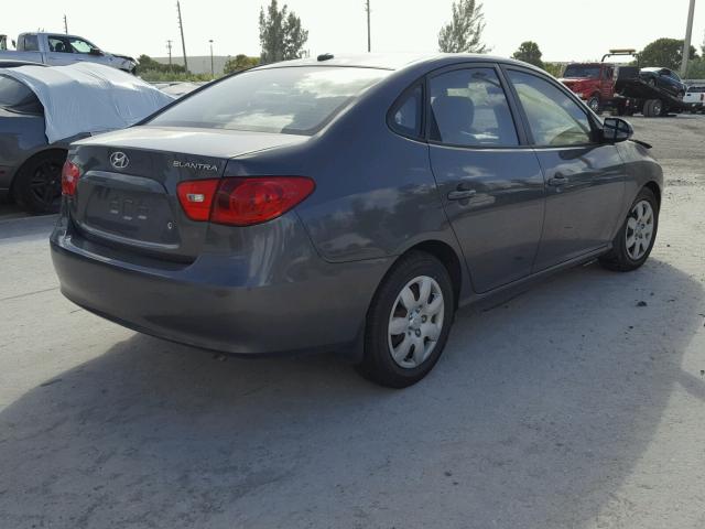 KMHDU46D18U448982 - 2008 HYUNDAI ELANTRA GL SILVER photo 4