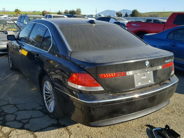 WBAGN63494DS48390 - 2004 BMW 745 LI BLACK photo 3