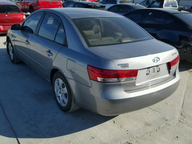 5NPET46C07H220399 - 2007 HYUNDAI SONATA GLS SILVER photo 3