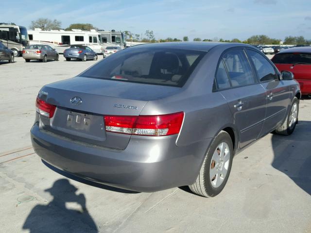 5NPET46C07H220399 - 2007 HYUNDAI SONATA GLS SILVER photo 4