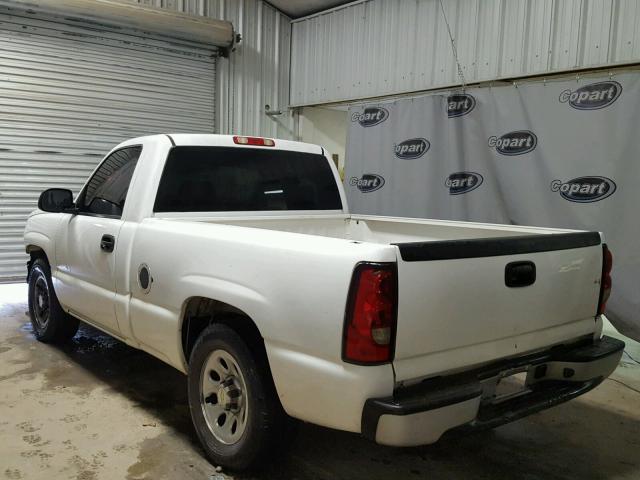 1GCEC14X07Z104357 - 2007 CHEVROLET SILVERADO WHITE photo 3