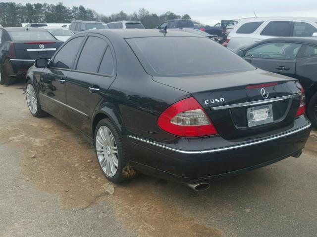 WDBUF56XX7B163320 - 2007 MERCEDES-BENZ E 350 BLACK photo 3