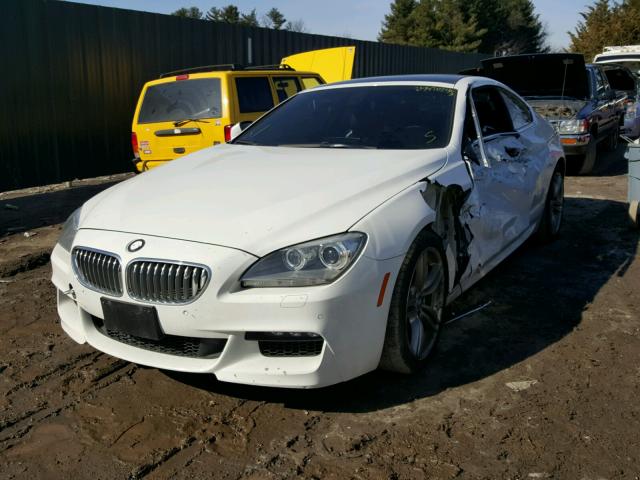 WBALX5C53CC894556 - 2012 BMW 650 XI WHITE photo 2