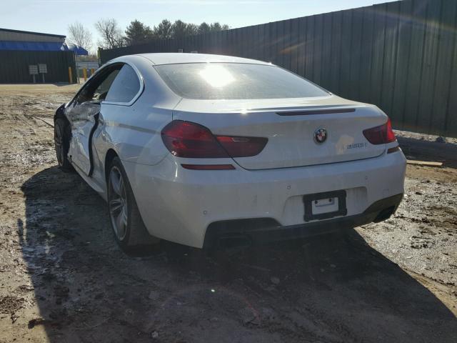 WBALX5C53CC894556 - 2012 BMW 650 XI WHITE photo 3
