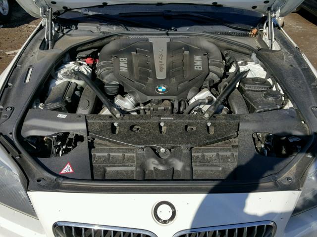 WBALX5C53CC894556 - 2012 BMW 650 XI WHITE photo 7