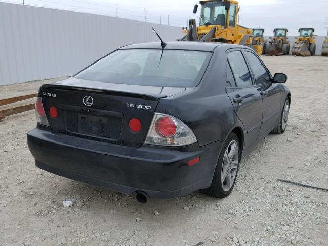 JTHBD192030067708 - 2003 LEXUS IS 300 BLACK photo 4