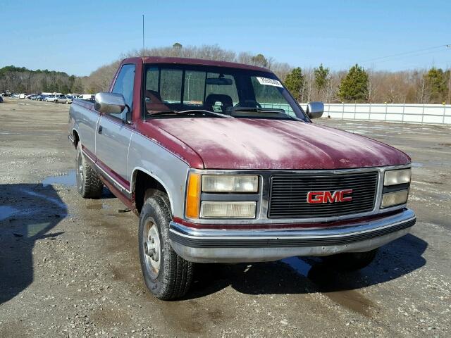 1GTEK14H7PE551724 - 1993 GMC SIERRA K15 RED photo 1