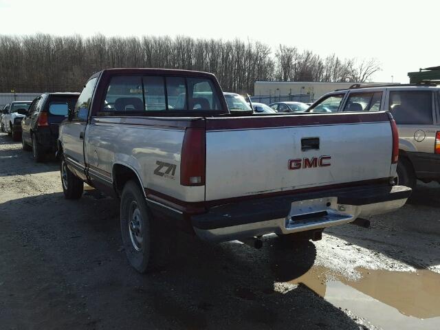 1GTEK14H7PE551724 - 1993 GMC SIERRA K15 RED photo 3