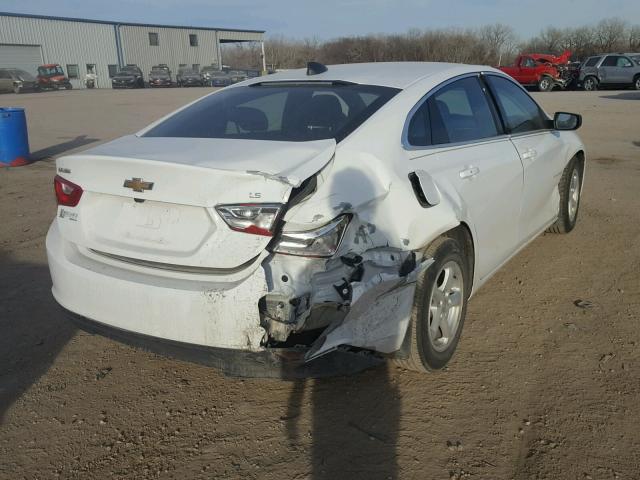 1G1ZB5ST4GF343853 - 2016 CHEVROLET MALIBU LS WHITE photo 4
