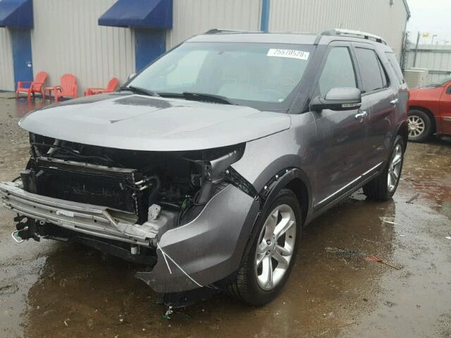 1FMHK7F88CGA81534 - 2012 FORD EXPLORER L GRAY photo 2