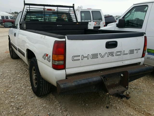 1GCEK14VXYE351556 - 2000 CHEVROLET SILVERADO WHITE photo 3