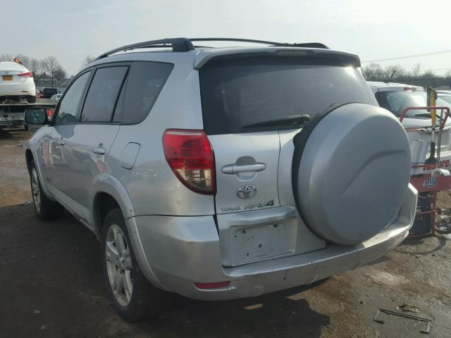 JTMBD32V875090809 - 2007 TOYOTA RAV4 SPORT SILVER photo 3