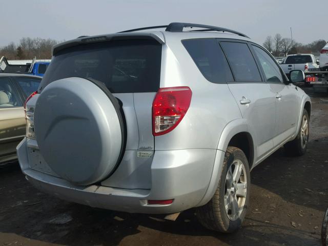 JTMBD32V875090809 - 2007 TOYOTA RAV4 SPORT SILVER photo 4