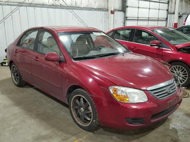 KNAFE121785528492 - 2008 KIA SPECTRA EX RED photo 1