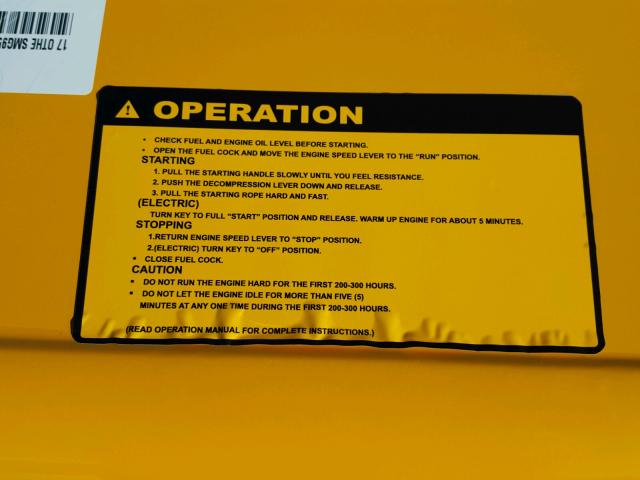 D170800588 - 2017 OTHE POWER UNIT YELLOW photo 9