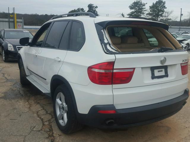 5UXFE43539L262549 - 2009 BMW X5 XDRIVE3 WHITE photo 3