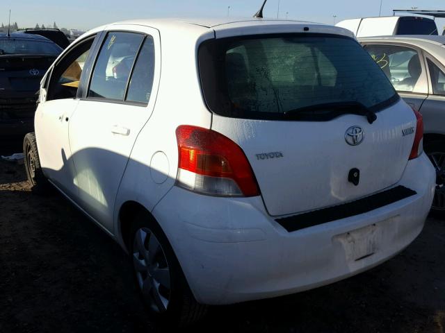 JTDKT903295240715 - 2009 TOYOTA YARIS WHITE photo 3