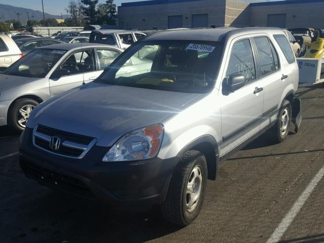 JHLRD68574C024169 - 2004 HONDA CR-V LX SILVER photo 2