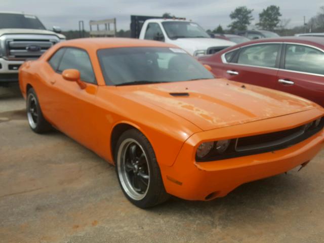 2C3CDYAG3CH153634 - 2012 DODGE CHALLENGER ORANGE photo 1