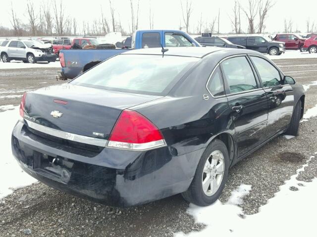 2G1WT58K879233217 - 2007 CHEVROLET IMPALA LT BLACK photo 4