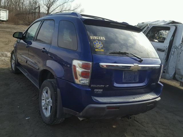 2CNDL73F356072564 - 2005 CHEVROLET EQUINOX LT BLUE photo 3