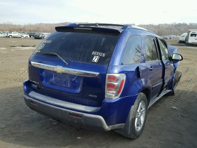 2CNDL73F356072564 - 2005 CHEVROLET EQUINOX LT BLUE photo 4