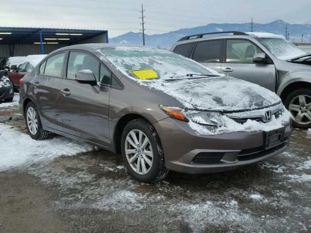 2HGFB2F83CH565678 - 2012 HONDA CIVIC EX BROWN photo 1