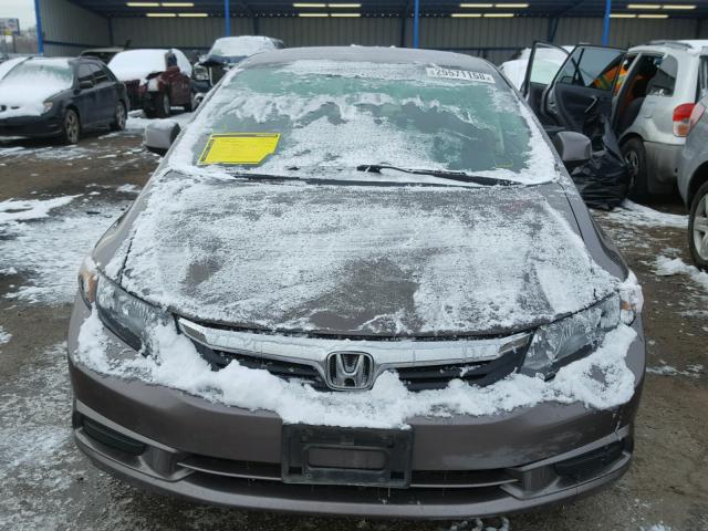 2HGFB2F83CH565678 - 2012 HONDA CIVIC EX ყავისფერი ფოტო 9
