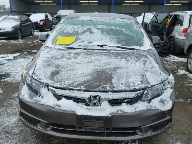 2HGFB2F83CH565678 - 2012 HONDA CIVIC EX BROWN photo 9