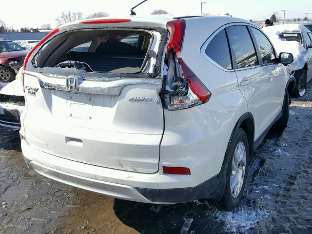 5J6RM4H51FL090943 - 2015 HONDA CR-V EX WHITE photo 4