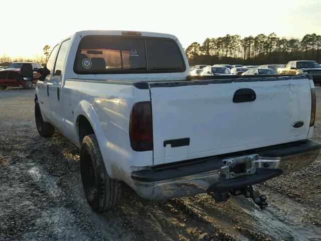 1FTNW20P34EB20915 - 2004 FORD F250 SUPER WHITE photo 3