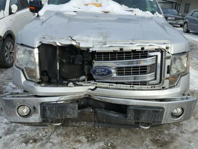 1FTFW1EF7DFD16297 - 2013 FORD F150 SUPER SILVER photo 7