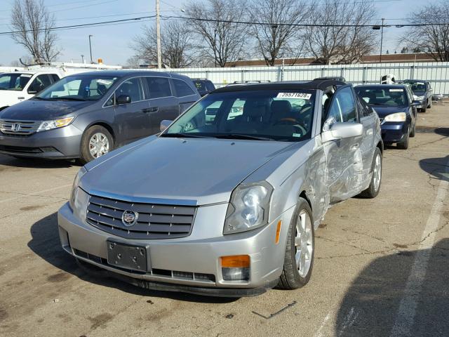 1G6DM577640161550 - 2004 CADILLAC CTS SILVER photo 2