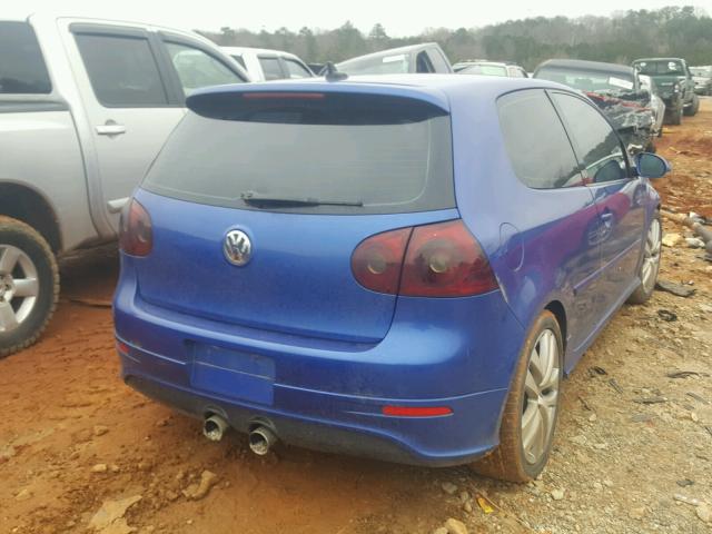 WVWKC71K98W058125 - 2008 VOLKSWAGEN R32 BLUE photo 4