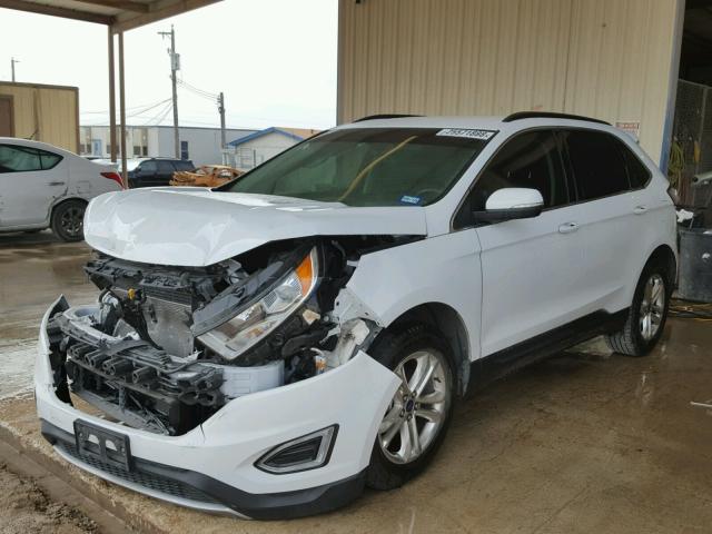 2FMPK3J83FBB60102 - 2015 FORD EDGE SEL WHITE photo 2