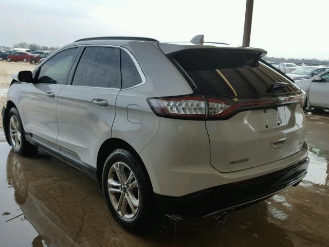 2FMPK3J83FBB60102 - 2015 FORD EDGE SEL WHITE photo 3