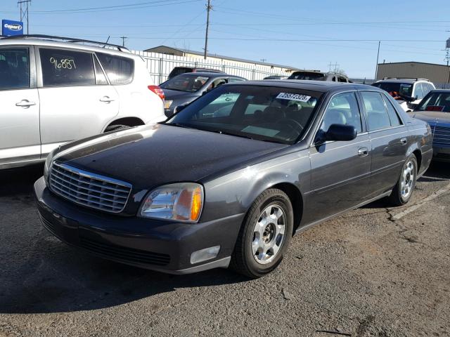 1G6KD54Y91U250702 - 2001 CADILLAC DEVILLE CHARCOAL photo 2