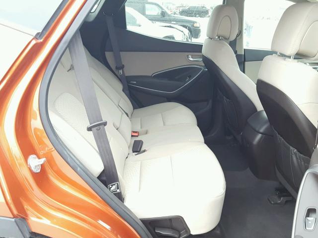 5XYZTDLB7FG233038 - 2015 HYUNDAI SANTA FE S ORANGE photo 6