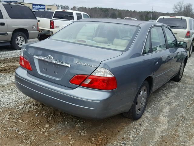 4T1BF28BX3U277658 - 2003 TOYOTA AVALON XL TEAL photo 4