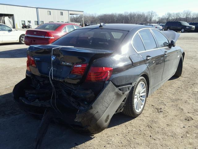 WBAFU7C55DDU72026 - 2013 BMW 535 XI Սև լուսանկար 4