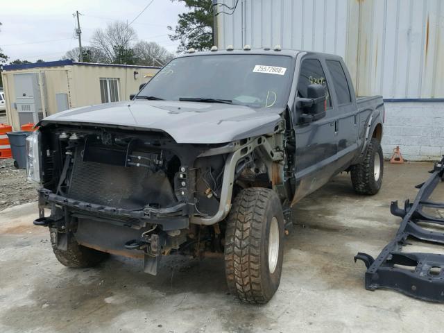 1FT8W3B62DEA89230 - 2013 FORD F350 SUPER GRAY photo 2