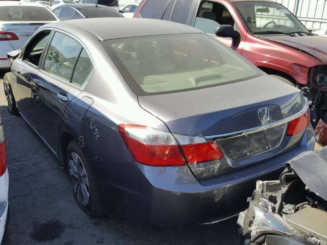 1HGCR2F33FA090507 - 2015 HONDA ACCORD LX GRAY photo 3